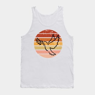 Retro Sunset Dove Tank Top